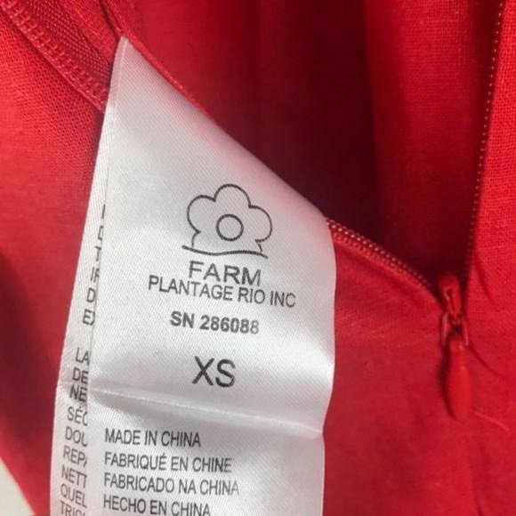 NWT Farm Rio Cherry red cropped jumpsuit Size XS - Picture 12 of 14